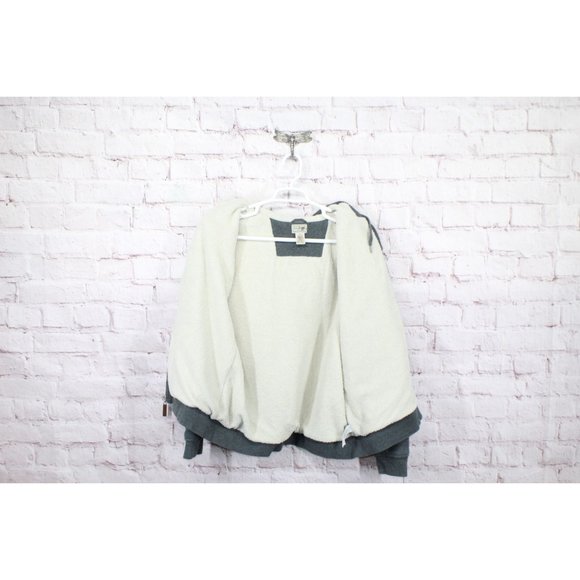 LL Bean Katahdin Iron Works Hooded Sweatshirt Fleece Lined Gray Size L - Picture 10 of 11